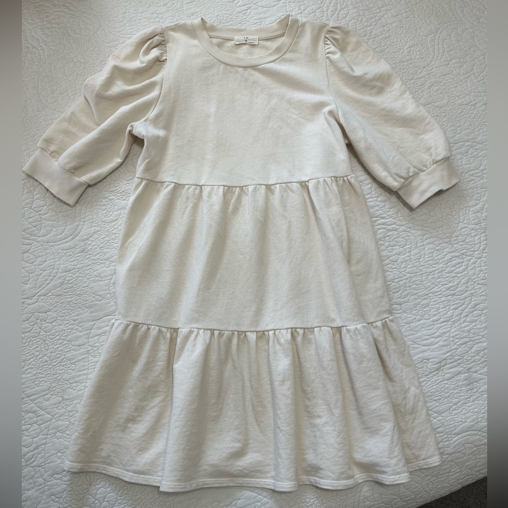 T. La Savannah Puff-Sleeved Mini Dress